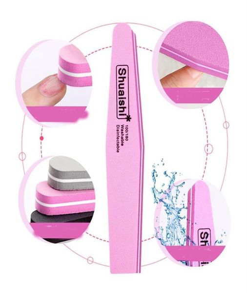 

sponge rub nail file durable manicure nail tools rubbing polished surface rubber buffer styling sided grinding repair319k220l1146412