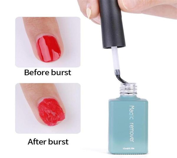 

nail gel 1 pcs polish magical remover for manicure fast clean within 23 mins uv remove base coat care tools27887205687, Red;pink
