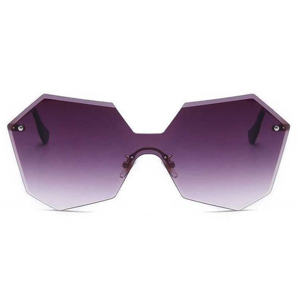 

56% off wholesale of sunglasses new xiangjia fashion frameless trimmed trend one piece gradient sunglasses women's personality glasses, White;black