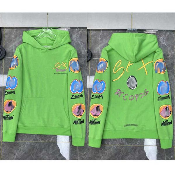 

luxury men's classics jackets hoodies brandch sweatshirts designers zipper hooded sweater men women casual pullover sanskrit horseshoe, Black;brown