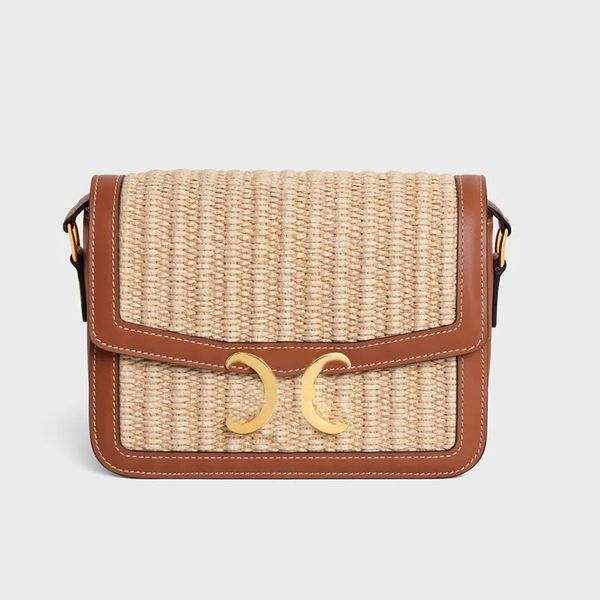 

mini straw bag lafite grass woven summer beach bag women flap crossbody shoulder bags purse clutch bags handbag gold hardware sequin interio