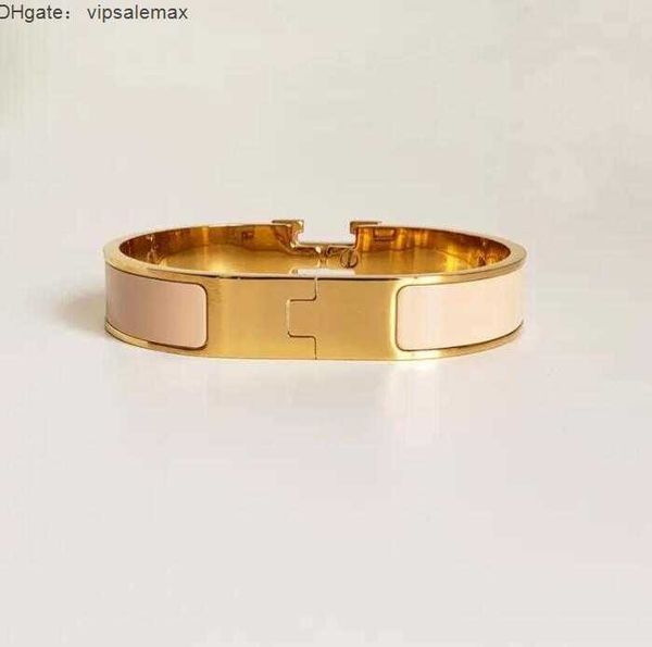 

designer design bangle stainless steel gold buckle bracelet fashion jewelry men and women bracelets, Black