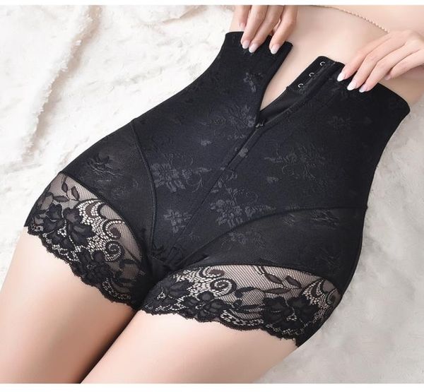 

women high waist trainer body zip shaper panties tummy belly control slimming control shapewear girdle underwear waist trainer4256593