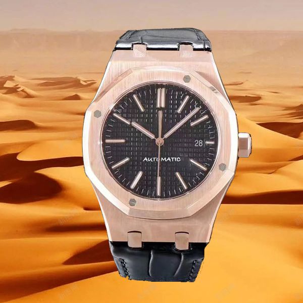 

watches business belt automatic watchs men watches stainless steel strap with sapphire glass waterproof decoration with box wristwatch custo, Slivery;brown