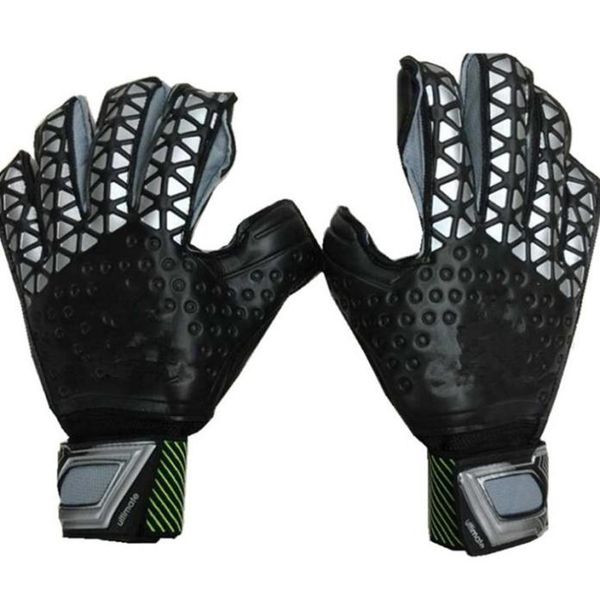 

5 colors goalkeeper gloves latex soccer football latex professional football new soccor ball glove7378102, Black