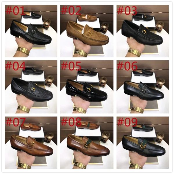 

luxurious designer men dress shoes genuine leather black brown moccasins business handmade shoe g formal party office wedding men lo tpe