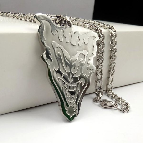 

new list silver tone stainless steel mens icp v word vendetta pendant necklace 5mm 24 inch jewelry cool gifts3532153