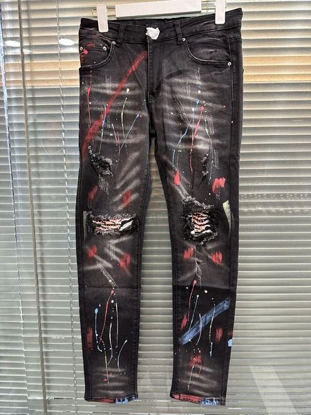 

men's jeans q04437 fashion 2023 luxury wear in european party design, Blue