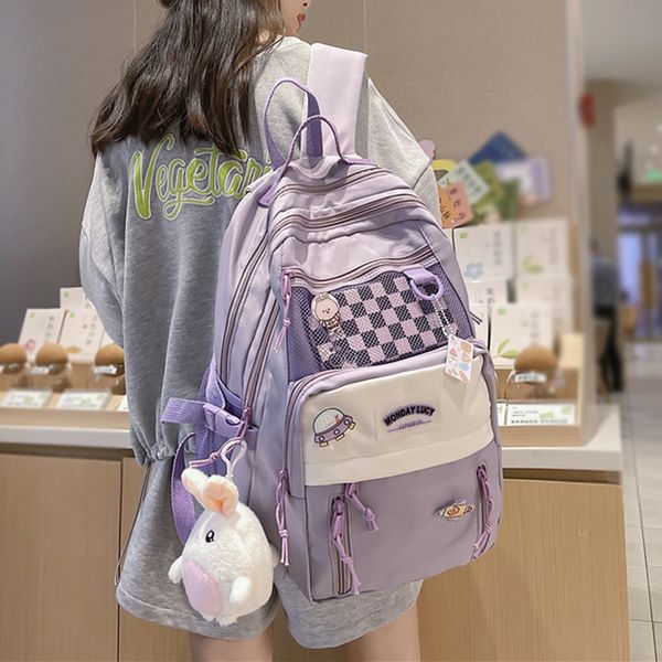 

school bags joypessie fashion teenage schoolbag waterproof black men mochila high capacity girls bagpack women backpack nylon travel bag 230