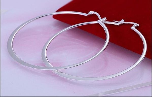 

925 silver hoop earrings fashion ladies jewelry 10pairlot6786244, Golden;silver
