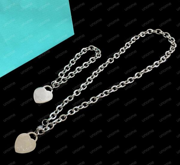 

fashion designer gold necklace set for women luxurys designers designer jewelry men women choker bracele charm d2112107z60421448245029, Silver