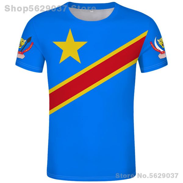 

men's t-shirts zaire t shirt diy custom made name number zar t-shirt nation flag za congo country french republic text print po clothes, White;black