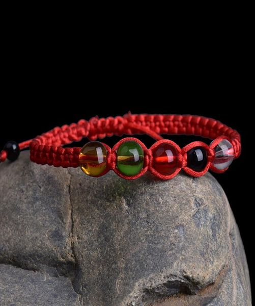 

ethnic tibetan buddha head woven amulet multicolor bracelets bangles for women men handmade rope buddha charm bracelet gift8513712, Black