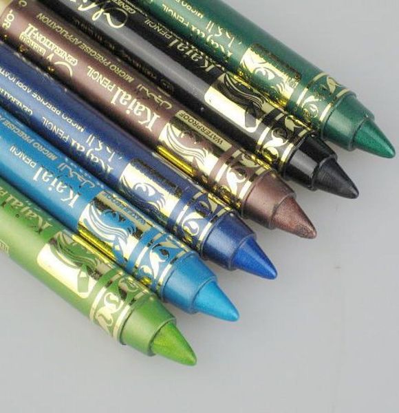 

12pcslot 6 colors waterproof long lasting eyeshadow pencil emerald micre precise application easy to wear p110145269505