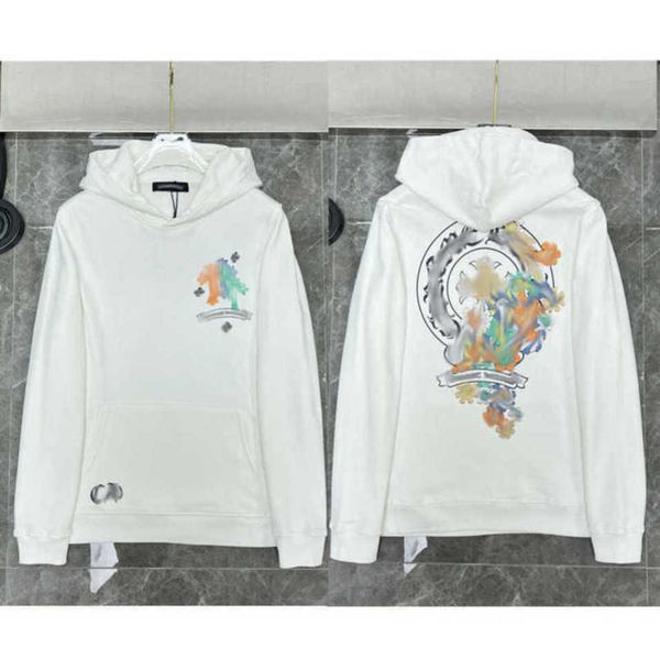 

fashion luxury men's sweatshirts jackets brandch hoodies zipper hooded men women designers sanskrit horseshoe cross pullover sweater ho, Black;brown