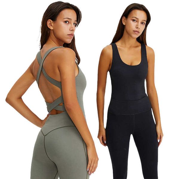 

ll-01 women sports sets lady seamless yoga jumpsuits with sleeveless fitness bodysuits one-pieces sportswear gym workout activewear