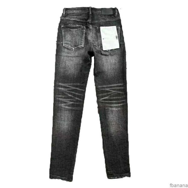 

purple designer jeans brand fashion mens jean distressed motorcycle biker rock skinny slim ripped hole letter brand hip hop denim pants lwww, Blue