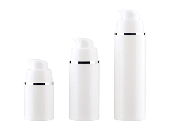 

15 30 50ml white empty airless pump bottles vaccum travel lotion pump containers airless lotion dispenser refillable cosmetic bott9398557