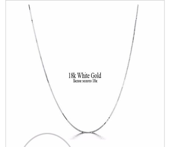 

fast genuine 18k white gold yellow gold women039s chain necklace1969763, Silver