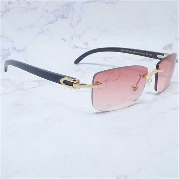 

52% off sunglasses 2023 luxury square genuine buffalo horn mens brand designer sunglass vintage rimless carter buffs women glasseskajia new, White;black