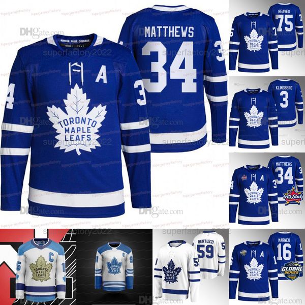 

toronto auston matthews maple leafs jersey mitchell marner ryan reaves tyler bertuzzi wayne simmonds morgan rielly matt murray john klingber, Black;red