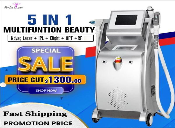

5 in 1 nd yag machine all color tattoo removal 3000w ipl s hair reduction beauty equipment1842281