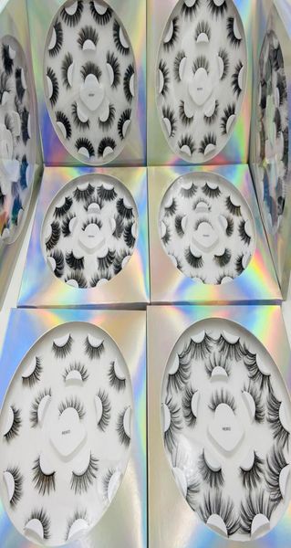 

8 pairs 10mm 25mm faux 3d mink eyelashes mixed styles false eyelash makeup natural long extension fake lashes whole1130289