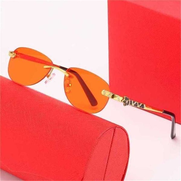 

56% off sunglasses 2023 new classic frameless women's trend inlaid decorative purple leg personalized fashion sunglasseskajia new, White;black