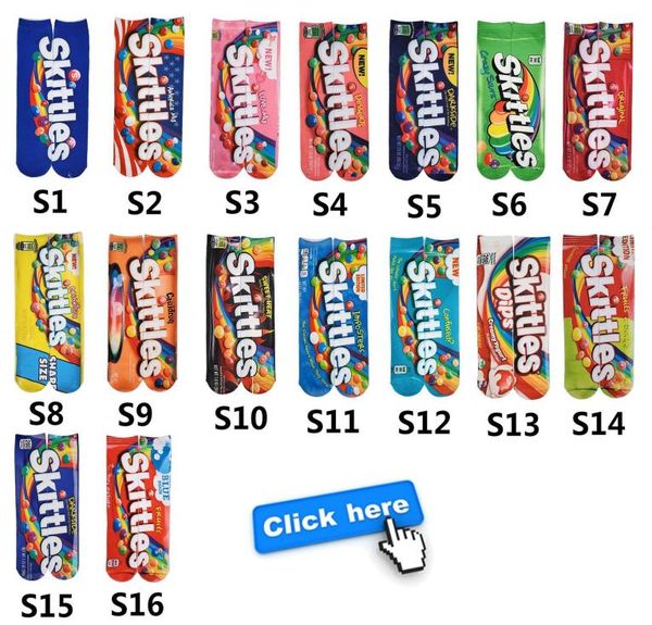 

new 3d printed two side cartoon women girl socks long socks girls animated and 3d printing 12 inch sports stocking 17 colors5090098, Black