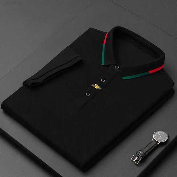 

ss22 high end brand embroidered short sleeved cotton polo shirt men s t shirt korean fashion clothing summer luxury m---5xl, White;black