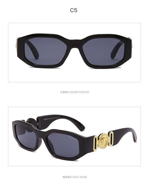 

new ve4361 fashion large frame sunglasses for men and women, White;black