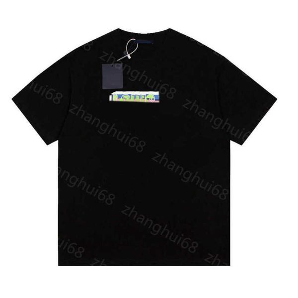 

23ss designer t shirt summer men clothes casual tshirt round neck pure cotton battery cell letter printing short-sleeved t-shirt for men and, White;black
