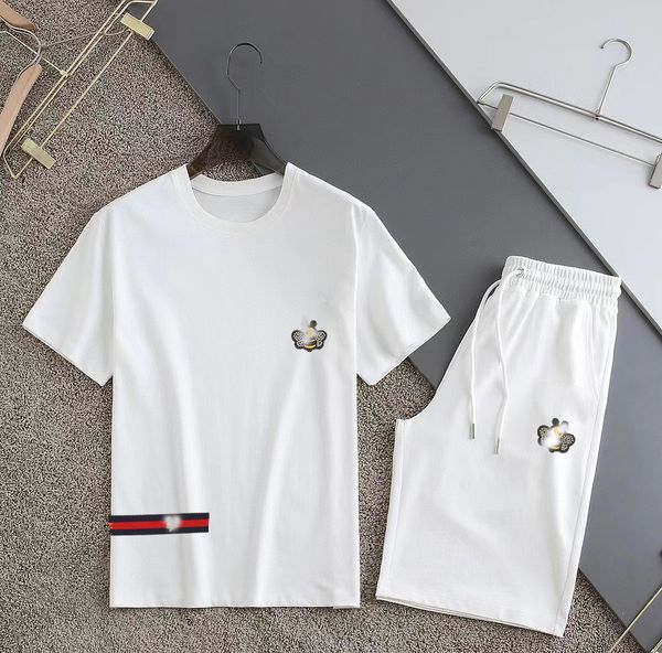 

summer thin short sleeve shirt suit men's fashion brand loose casual sports breathable cool feeling with shorts a set -3xl #028, Gray