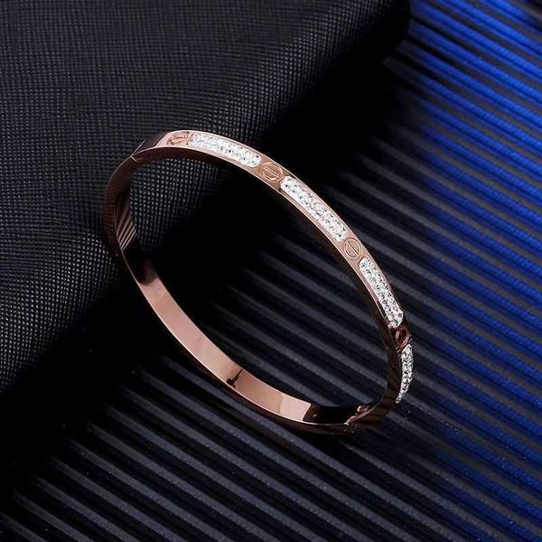 

rose gold colorless versatile sky star anti allergy titanium steel jewelry women's net red bracelet, Black