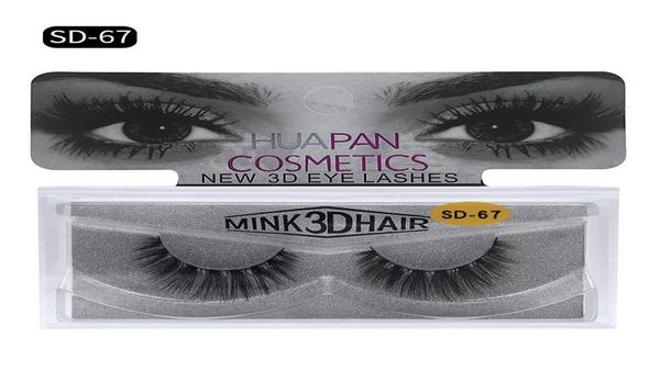 

brand huapan 3d mink eyelashes messy eye lash extension eyelash full strip eyes lashes multi styles7264663