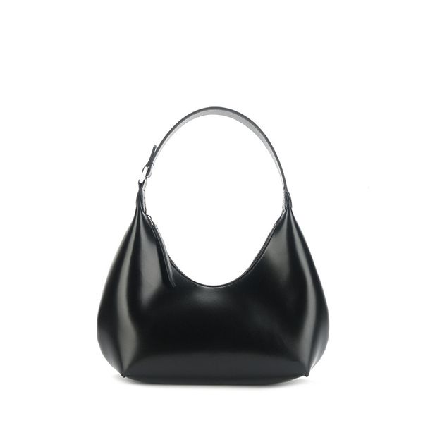 

crescent underarm one shoulder handheld cowhide bag 2023 new trend korean genuine leather moon women's bag solid color