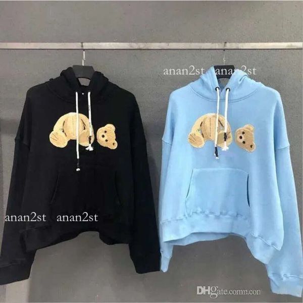 

new selling fashion mens hoodies sweatshirts broken bear sweatshirts teddy bear fashion terry explosions sweaters for men and, Black