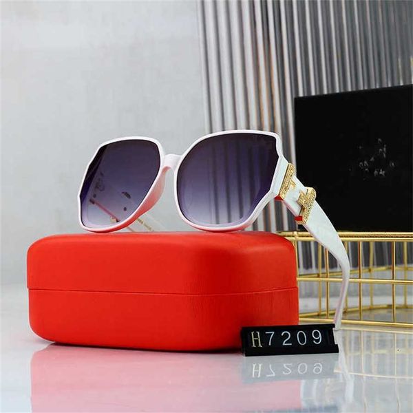 

56% off wholesale of sunglasses new little horse female mirror legs personalized wear sunglasses uv protection glasses straight{category}, White;black