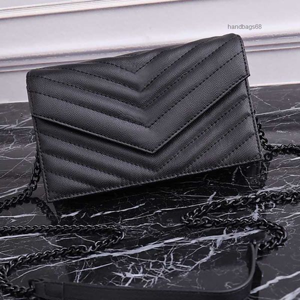 

fashion designer woman bag women shoulder bag handbag purse original box leather cross body black chain