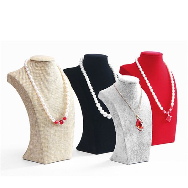 

jewelry stand 6pcs pack sale bust showcase black model mannequin display classic necklace stand jewelry necklace pendants organizer wholesal