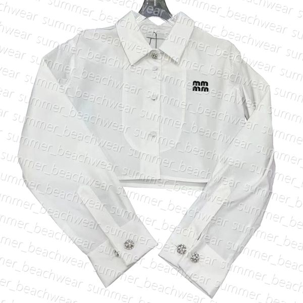 

women designer casual tees letter embroidered t shirt summer breathable white tee lapel neck t shirts