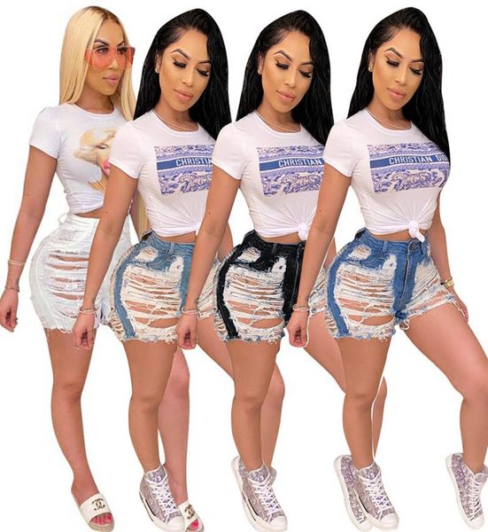 

women short jeans hole denim shorts ladies high waist shorts summer female casual short pants womens fashion jeans 0507137761106, White;black