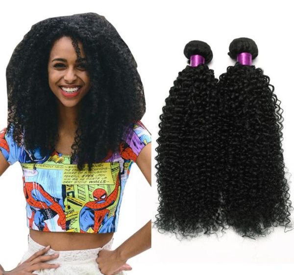 

4pcs mongolian brazilian kinky curly hair weave bundles afro mongolian kinky curly human hair extensions brazilian kinky curly hai4721965, Black