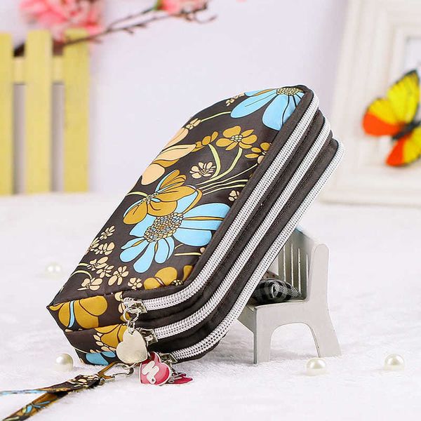 

wallet canvas new launch women's large mobile phone sorting hand key bag women's pull