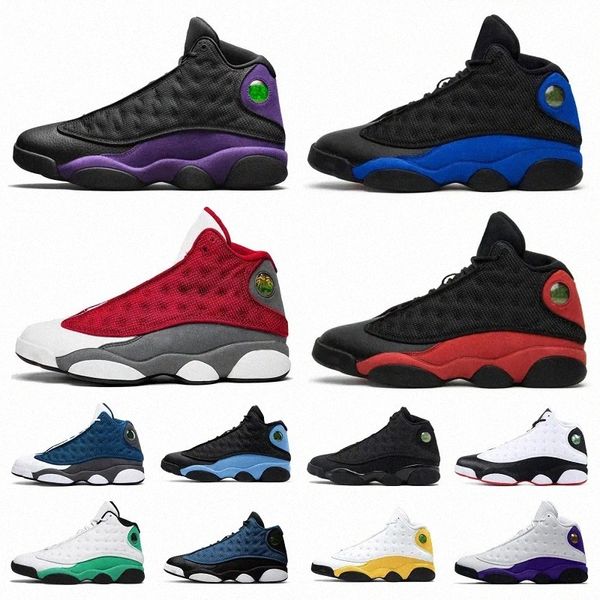 

jumpman 13 13s men retro basketball shoes unc french brave blue del sol obsidian court purple red flint playoffs black cat hyper royal t2zj#