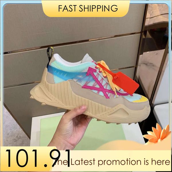 

off running sneakers mens shoes outdoor thick bottom sneaker casual shoes, Black