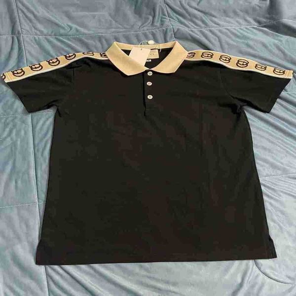 

mens designer polo shirts luxury polos casual mens t shirt snake bee letter print embroidery fashion high street man tee, White;black