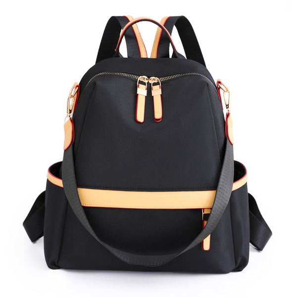 

school bags women's fashion versatile nylon rucksacks waterproof female simplicity schoolbags large-capacity ladies leisure travel back