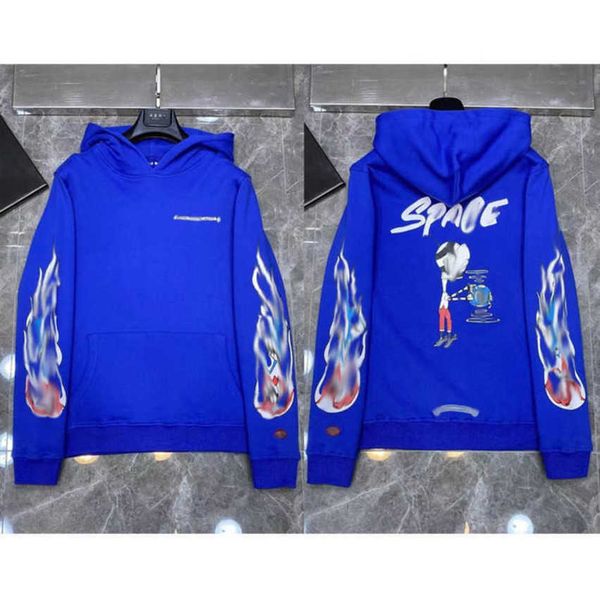 

men's fashion jackets luxury hoodies brand ch sweatshirts designers zipper hooded sweater men women casual pullover sanskrit horseshoe, Black