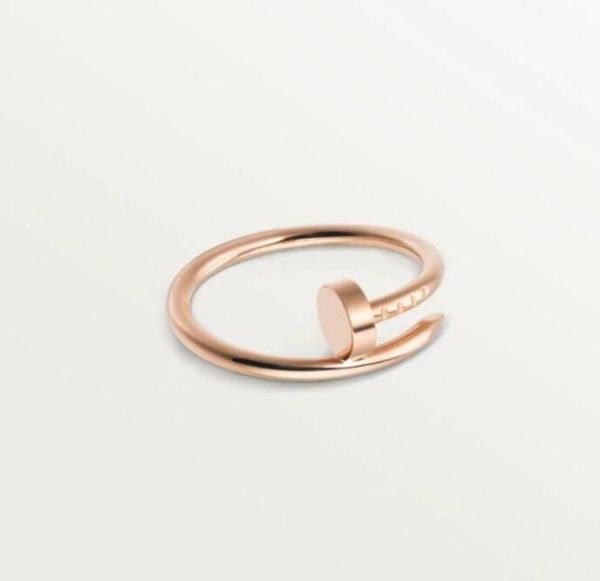 

love screw ring classic luxury designer jewelry women titanium steel alloy goldplated gold silver rose never fade not allergic6621279